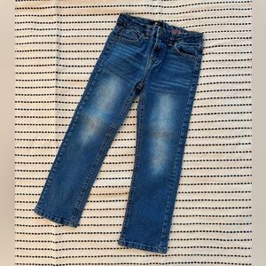 Little Boys 7 For All Mankind Dark Blue Denim Jeans Size 6 EUC